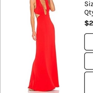 Long red NBD dress - never worn